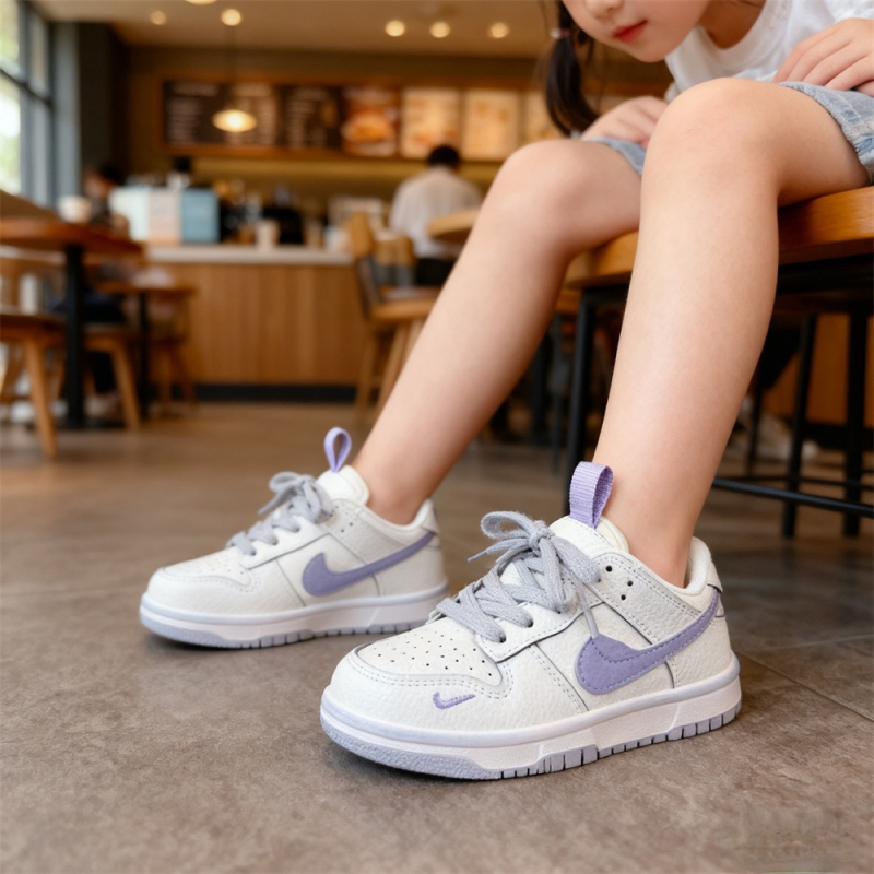 Dječje tenisice s niskim gornjim dijelom, Velcro kopča, gumeni potplat, gornji dio od mikrovlakana, prozračna unutrašnjost mrežom, unisex, korejski stil
