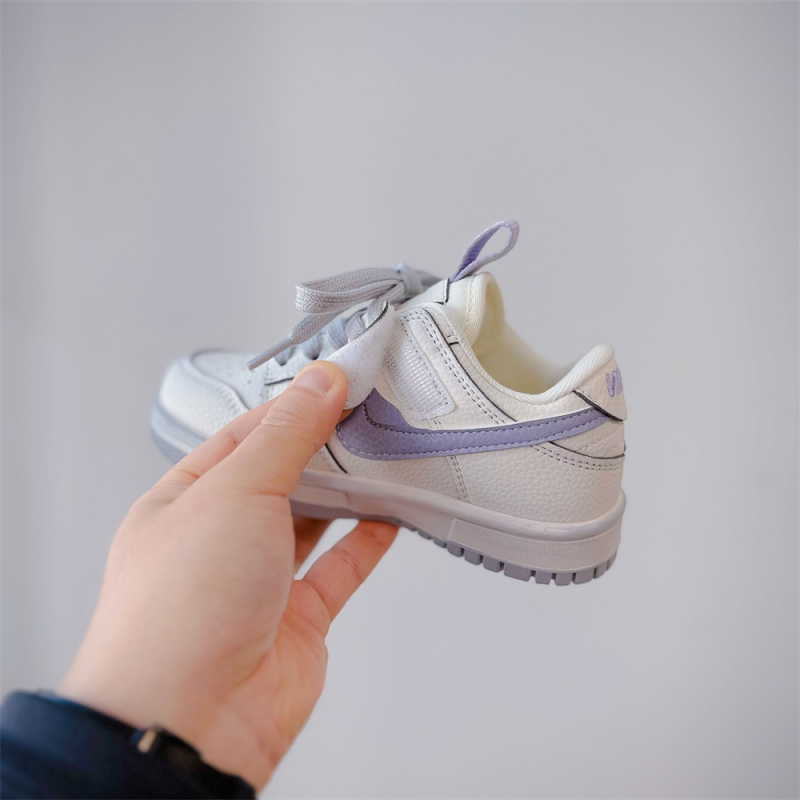 Dječje tenisice s niskim gornjim dijelom, Velcro kopča, gumeni potplat, gornji dio od mikrovlakana, prozračna unutrašnjost mrežom, unisex, korejski stil