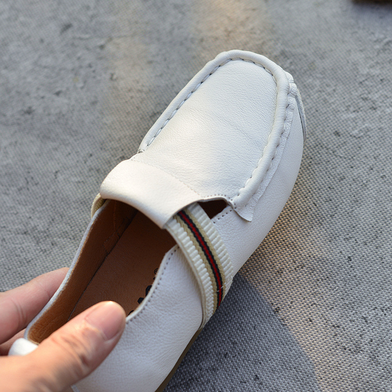 Beran Dječje kožne loaferice za dječake, s elastičnim zatvaranjem, mekana potplata, korejski stil, za proljeće i jesen