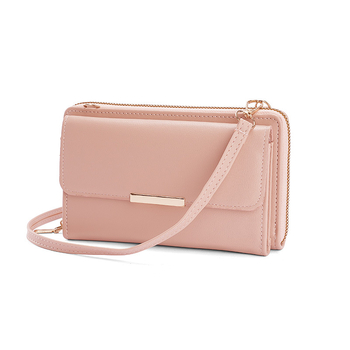 TEAYY Ženska crossbody torbica za mobitel, velika kapaciteta, PU koža, jednobojna boja, više pretinaca za kartice, podstava od sintetičke kože