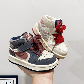 Pantofi sport copii unisex cu Velcro, talpă din cauciuc, talpă joasă, model dungat, anti-derapare