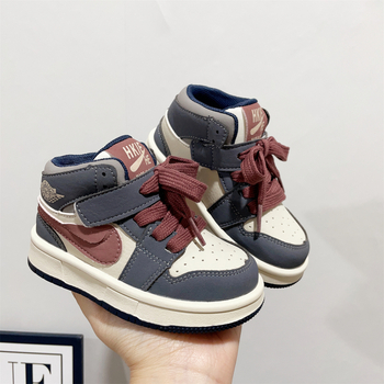 Pantofi sport copii unisex cu Velcro, talpă din cauciuc, talpă joasă, model dungat, anti-derapare