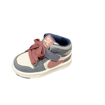 Pantofi sport copii unisex cu Velcro, talpă din cauciuc, talpă joasă, model dungat, anti-derapare