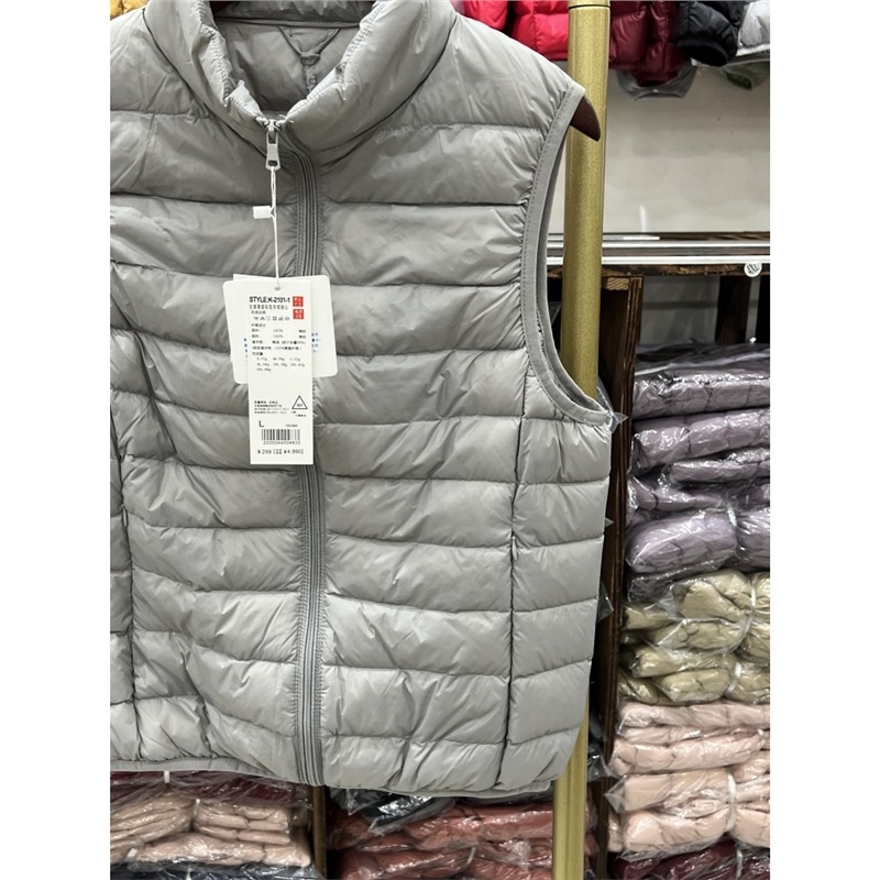 Youjia γυναικείο ελαφρύ γιλέκο με πούπουλα πάπιας, κοντό ύφος, εξωτερικό ύφασμα νάιλον, 86–90% πούπουλο πάπιας, στενή γραμμή, χειμώνας 2025