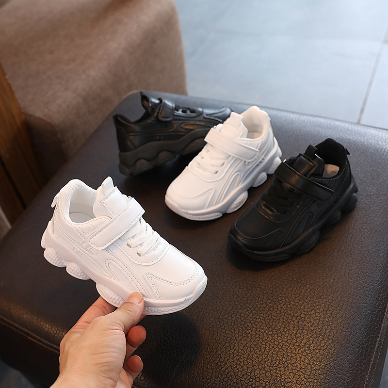 Dječje tenisice s Velcro kopčom, umjetna koža, gumeni potplat, za proljeće i jesen, unisex