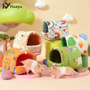 Καταφύγιο για χάμστερ από βαμβάκι, κατοικία σε σχήμα σπιτιού, για ανάπαυση και απόκρυψη, εσωτερική χρήση