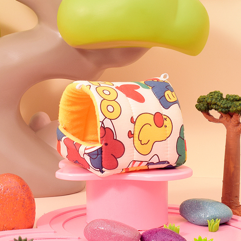 Καταφύγιο για χάμστερ από βαμβάκι, κατοικία σε σχήμα σπιτιού, για ανάπαυση και απόκρυψη, εσωτερική χρήση