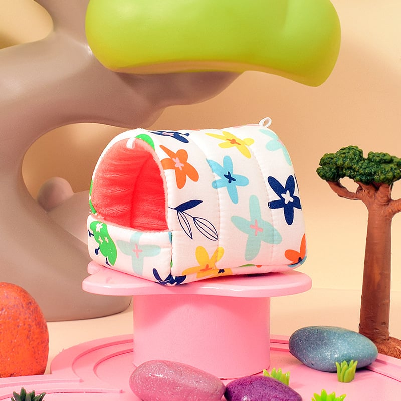 Καταφύγιο για χάμστερ από βαμβάκι, κατοικία σε σχήμα σπιτιού, για ανάπαυση και απόκρυψη, εσωτερική χρήση