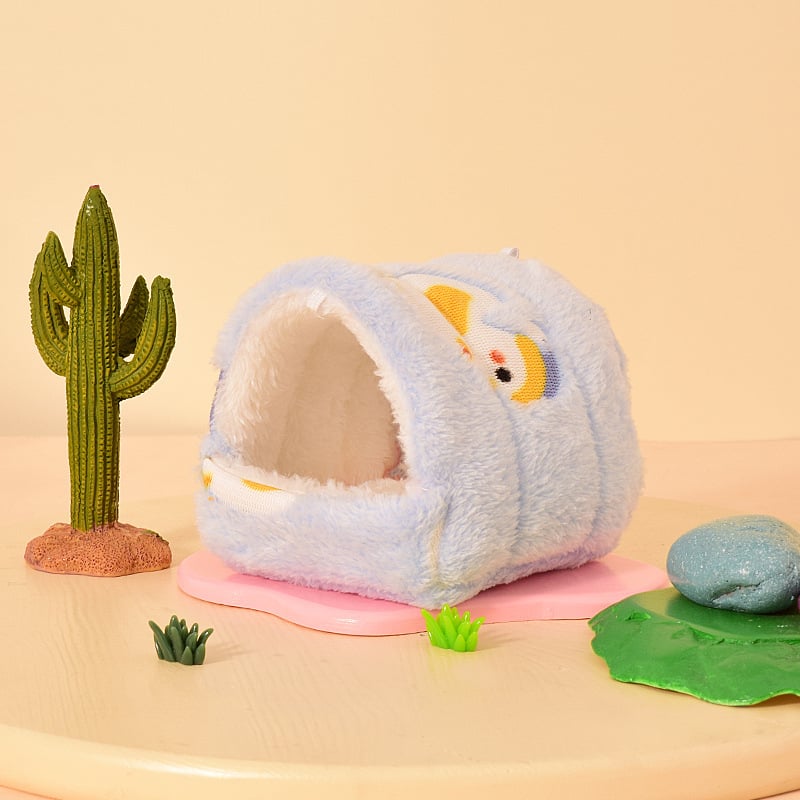 Καταφύγιο για χάμστερ από βαμβάκι, κατοικία σε σχήμα σπιτιού, για ανάπαυση και απόκρυψη, εσωτερική χρήση