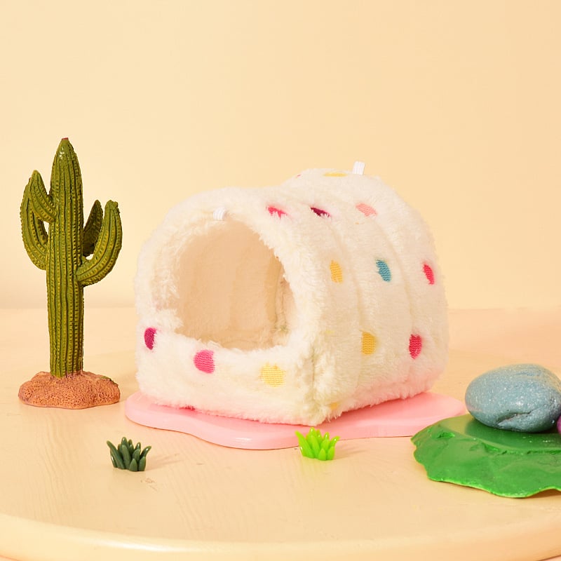 Καταφύγιο για χάμστερ από βαμβάκι, κατοικία σε σχήμα σπιτιού, για ανάπαυση και απόκρυψη, εσωτερική χρήση