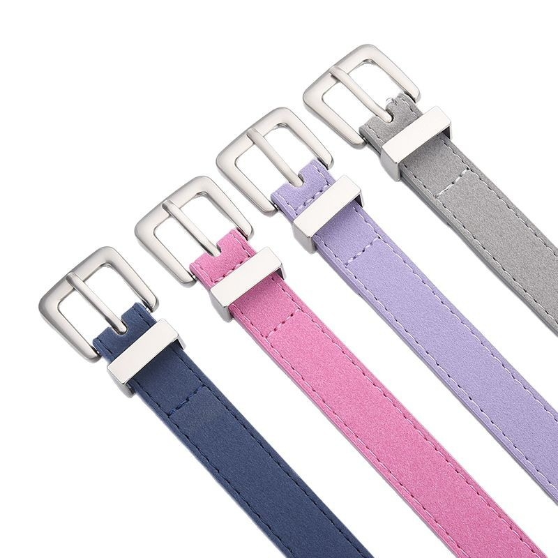 Γυναικεία ζώνη από PU δέρμα για τζίν, αγκράφα από κράμα, κούμπωμα με πιν, λεπτό πλάτος (<2 εκ), μάρκα Noah