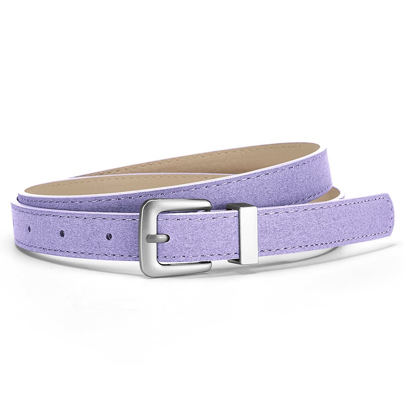 Γυναικεία ζώνη από PU δέρμα για τζίν, αγκράφα από κράμα, κούμπωμα με πιν, λεπτό πλάτος (<2 εκ), μάρκα Noah