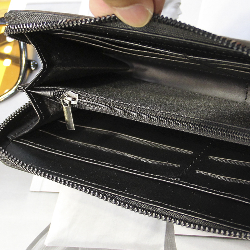 Muški pleteni novčanik i dugi ručno izrađeni clutch u korejskom stilu — PU koža, gradska jednostavnost, poliester podstava, svakodnevna uporaba