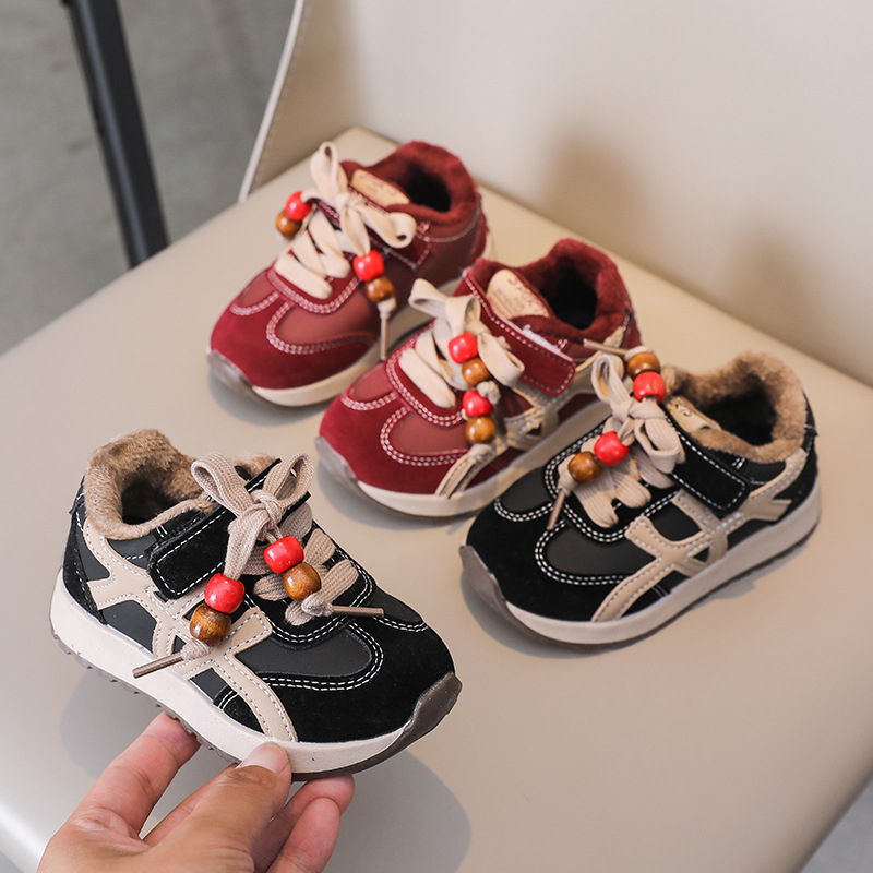 Unisex dječje kožne tenisice u stilu dad shoes, gornji dio od sintetičke kože, EVA potplat, prozračan i protuklizni, za zimu, proljeće i jesen