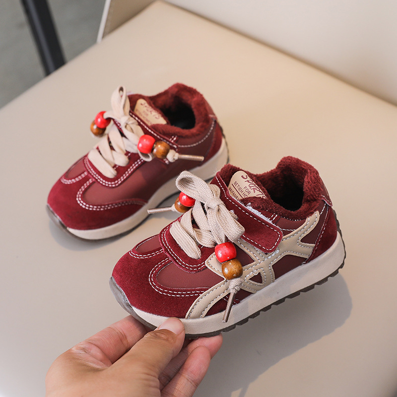 Unisex dječje kožne tenisice u stilu dad shoes, gornji dio od sintetičke kože, EVA potplat, prozračan i protuklizni, za zimu, proljeće i jesen
