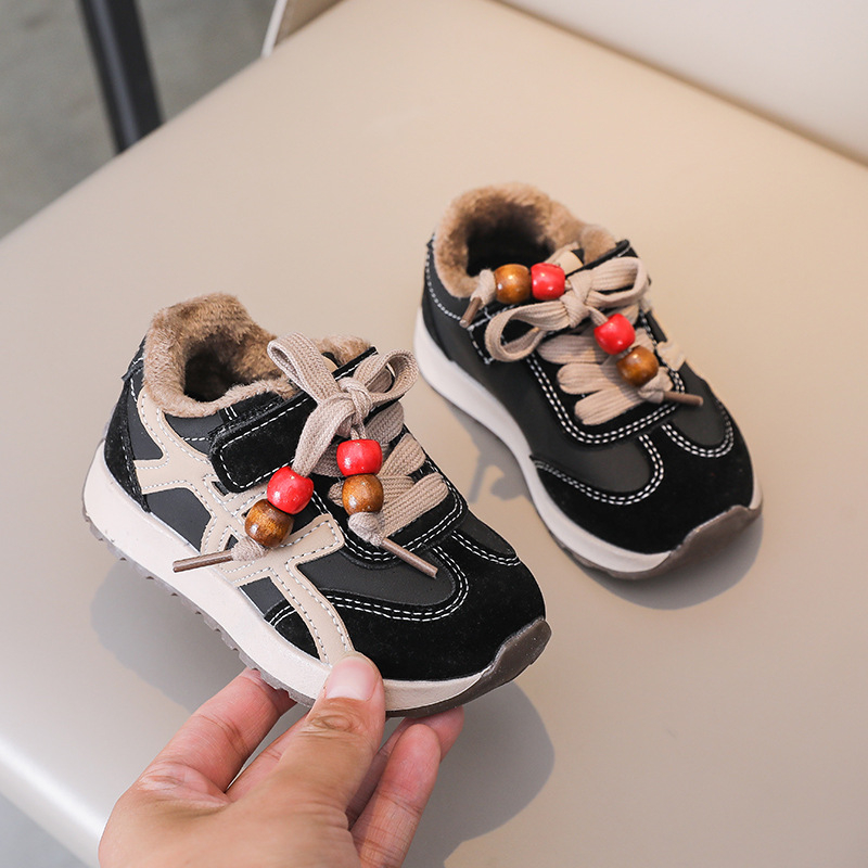 Unisex dječje kožne tenisice u stilu dad shoes, gornji dio od sintetičke kože, EVA potplat, prozračan i protuklizni, za zimu, proljeće i jesen
