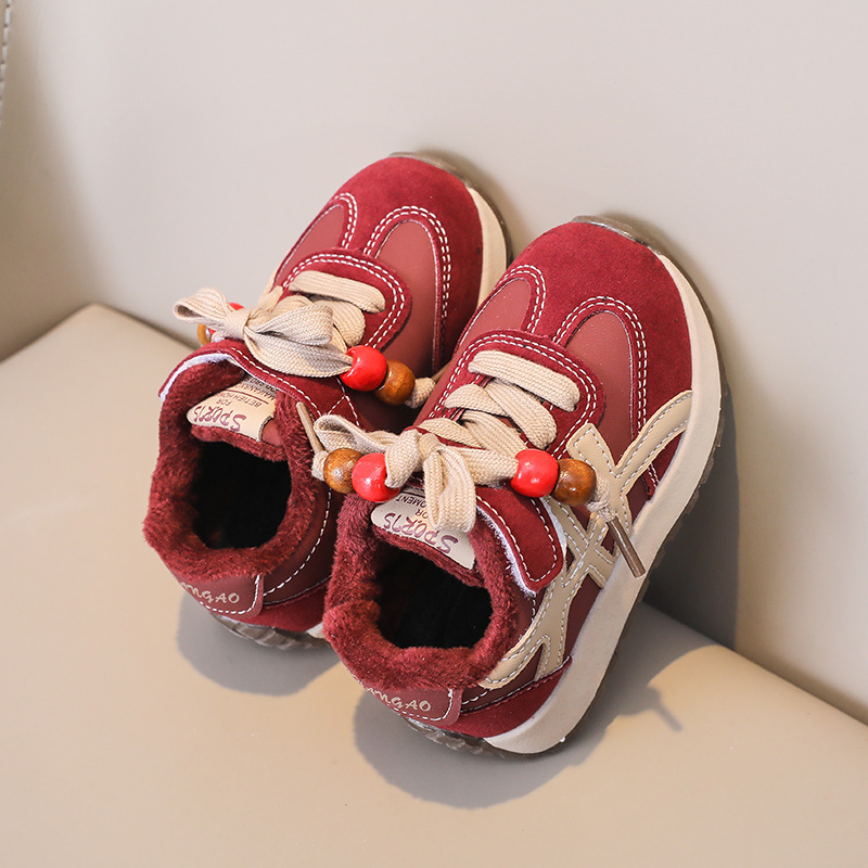 Unisex dječje kožne tenisice u stilu dad shoes, gornji dio od sintetičke kože, EVA potplat, prozračan i protuklizni, za zimu, proljeće i jesen