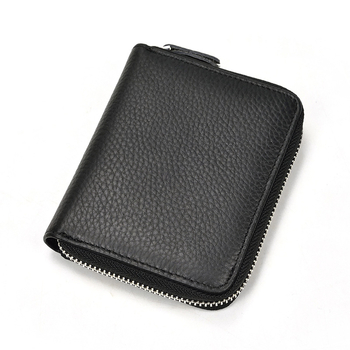 Muški novčanik od prave kože, bi-fold s RFID zaštitom i zatvaračem (Model 1037)