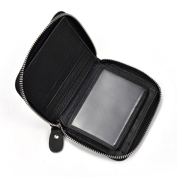 Muški novčanik od prave kože, bi-fold s RFID zaštitom i zatvaračem (Model 1037)