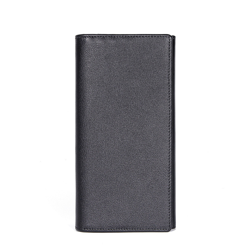 Ανδρικό μακρύ πορτοφόλι από γνήσιο δέρμα κορυφαίας ποιότητας, με αντι-κλοπή, αδιάβροχο, ultra-light – στιλ επιχειρηματικής μετακίνησης