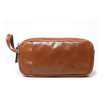 Muški kožni clutch u retro stilu, koža prvog sloja teleće, velik kapacitet, dugi novčanik, platnena podstava