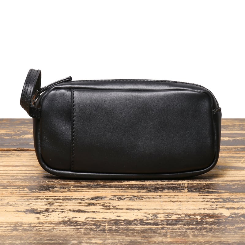 Muški kožni clutch u retro stilu, koža prvog sloja teleće, velik kapacitet, dugi novčanik, platnena podstava