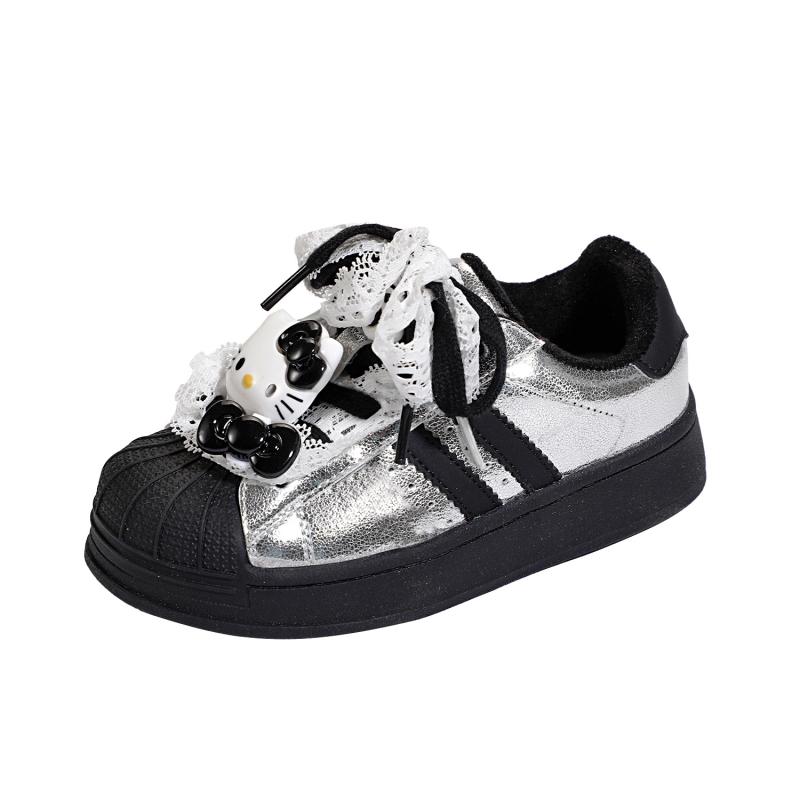 Dječje casual tenisice - gornji dio PU, Velcro kopča, gumenom potplatu, korejski stil, ulošak od umjetne dlake