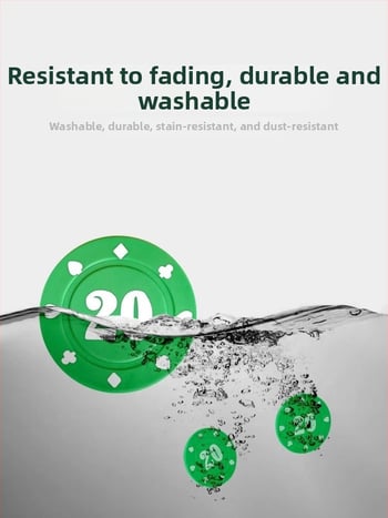 Chip pentru Mahjong și sălile de jocuri - Chipuri Texas Hold'em poker, plastic PS, brand Bairuo, cod 222, origine Ningbo, Zhejiang