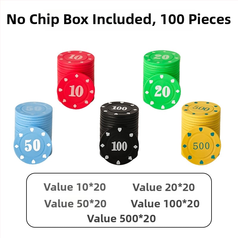 Chip pentru Mahjong și sălile de jocuri - Chipuri Texas Hold'em poker, plastic PS, brand Bairuo, cod 222, origine Ningbo, Zhejiang