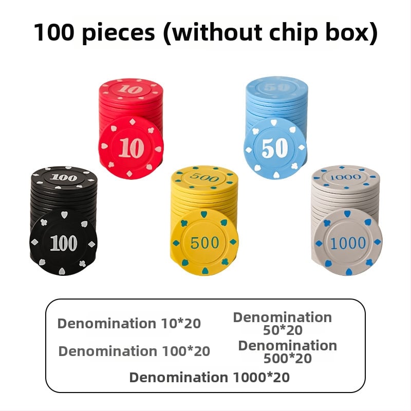 Chip pentru Mahjong și sălile de jocuri - Chipuri Texas Hold'em poker, plastic PS, brand Bairuo, cod 222, origine Ningbo, Zhejiang
