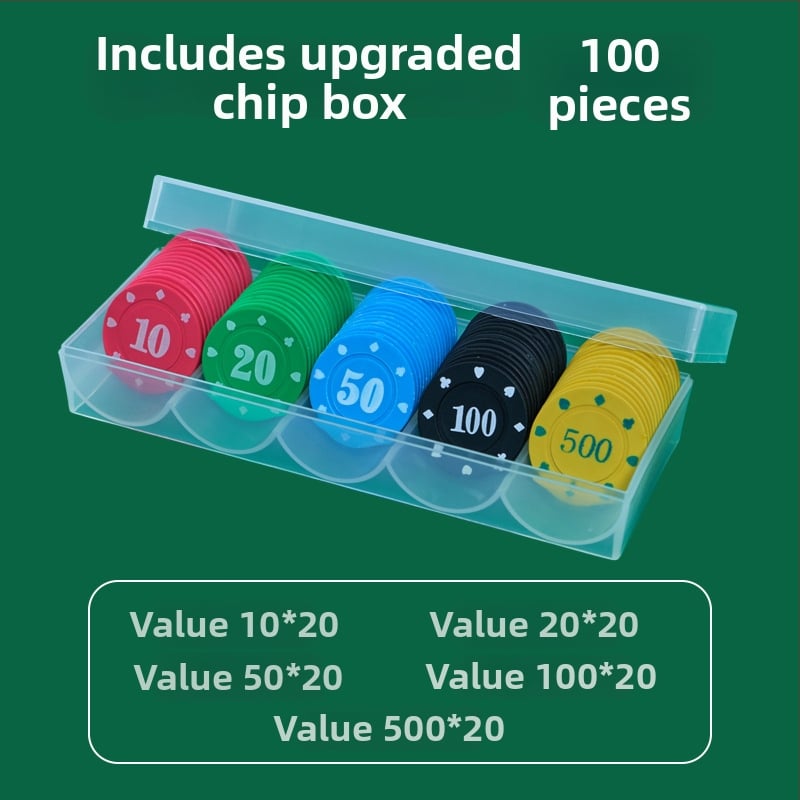 Chip pentru Mahjong și sălile de jocuri - Chipuri Texas Hold'em poker, plastic PS, brand Bairuo, cod 222, origine Ningbo, Zhejiang