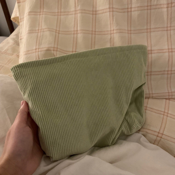 Geantă de makeup, clutch portabil, cu corduroy căptușeală, pentru femei, brand Unique, utilizare zilnică