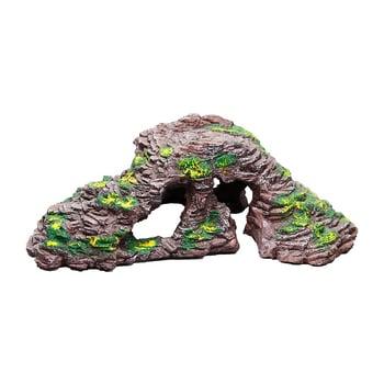 Platforma na slnenie želvy s plávajúcim ostrovom – živica, dekoratívny kameň pre akvárium, suchá krajina, zlepšenie priestorového vnímania