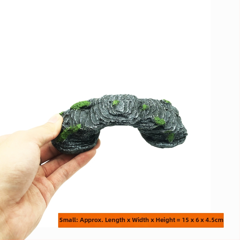 Platforma na slnenie želvy s plávajúcim ostrovom – živica, dekoratívny kameň pre akvárium, suchá krajina, zlepšenie priestorového vnímania