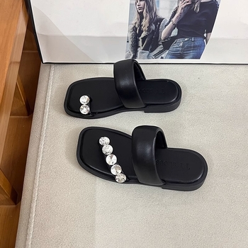 Sandale pentru fete, stil coreean, partea superioară din piele sintetică, talpă din cauciuc, pentru copii 4–16 ani