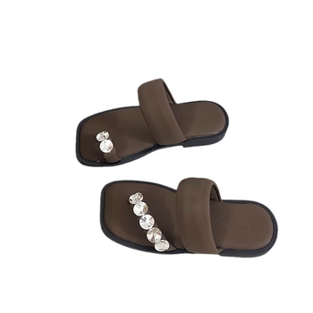 Sandale pentru fete, stil coreean, partea superioară din piele sintetică, talpă din cauciuc, pentru copii 4–16 ani