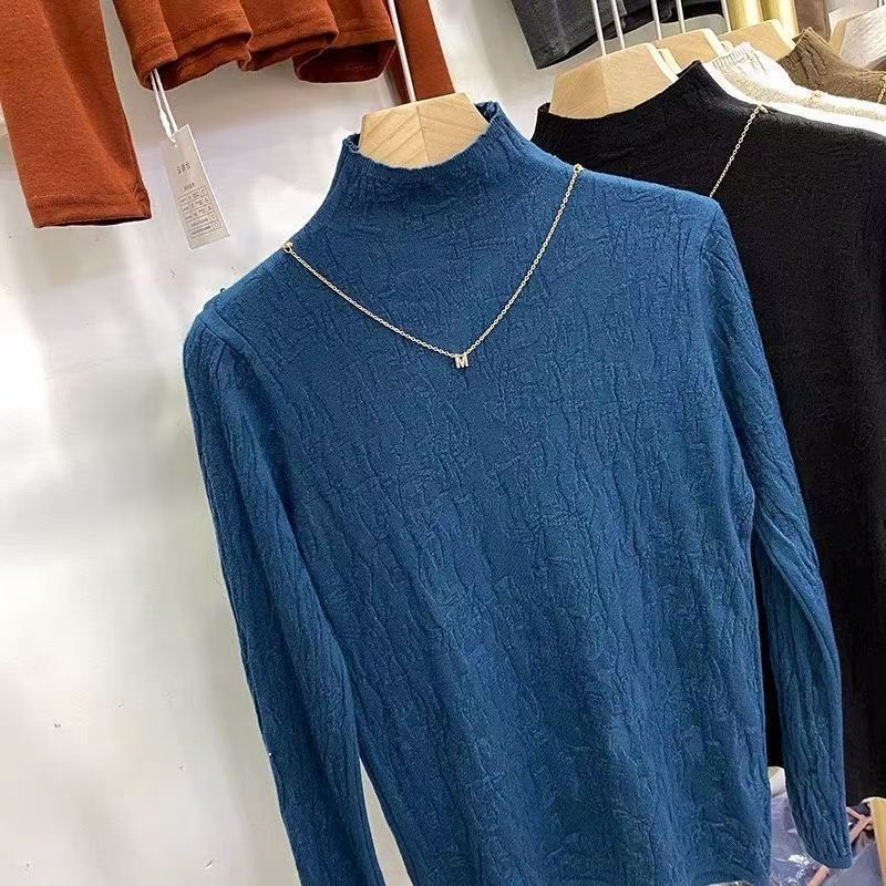 Pulover din viscoză pentru femei, guler rotund, mâneci lungi, toamna 2024, conținut 80–90% viscoză, stil de navetă zilnică