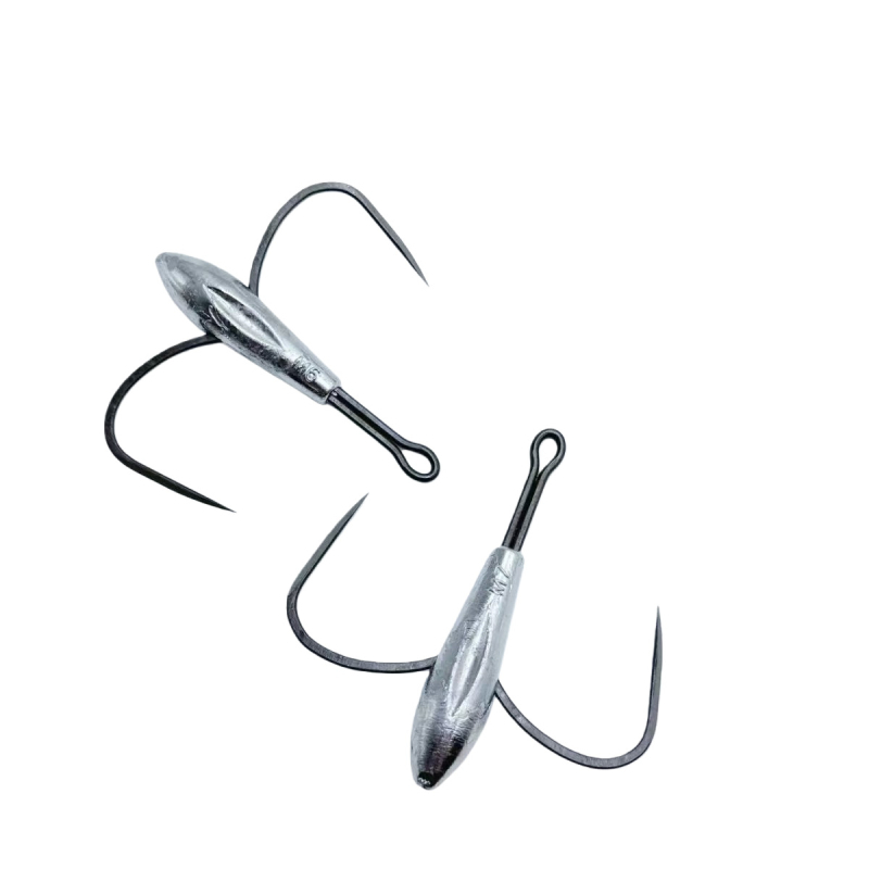 Lishayu Anchor Hook, Two-Claw, Weighted Blade, Non-Reverse Barb