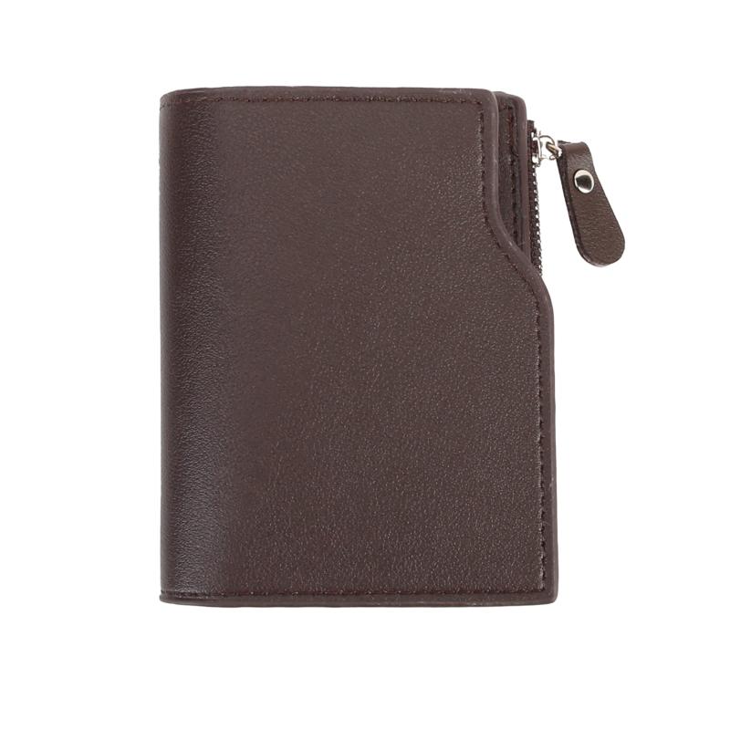 Portofel mic pentru bărbați cu mai multe buzunare pentru carduri – PU piele, ultra-ușor, căptușeală poliester, primăvara 2025