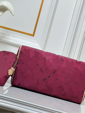 Dopp Kit kozmetikai neszesszer, vászon külső, vászon bélés, kagyló alakú, márka L's family