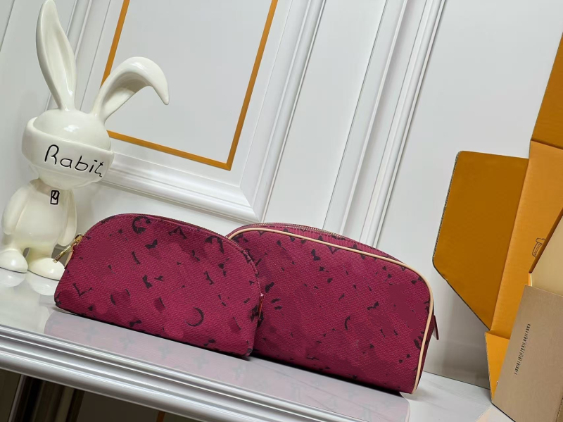 Dopp Kit kozmetikai neszesszer, vászon külső, vászon bélés, kagyló alakú, márka L's family