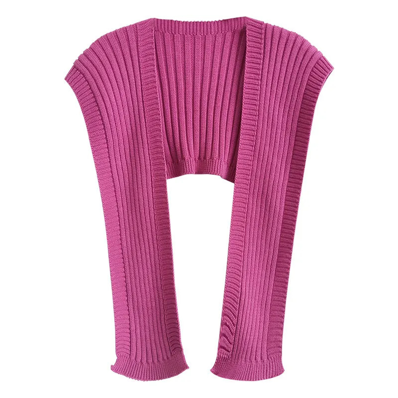 Ženski tanki pleteni šal warp-knit, od poliesterskih vlakana, obrada tie-dye, pogodan za jesen i zimu