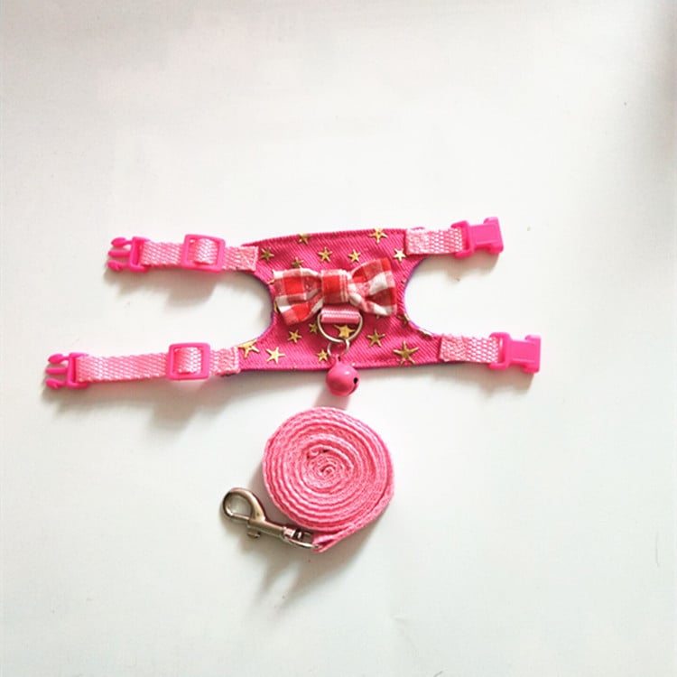 Kisállat mell-hám pórázzal – Denim, Totoro-kompatibilis