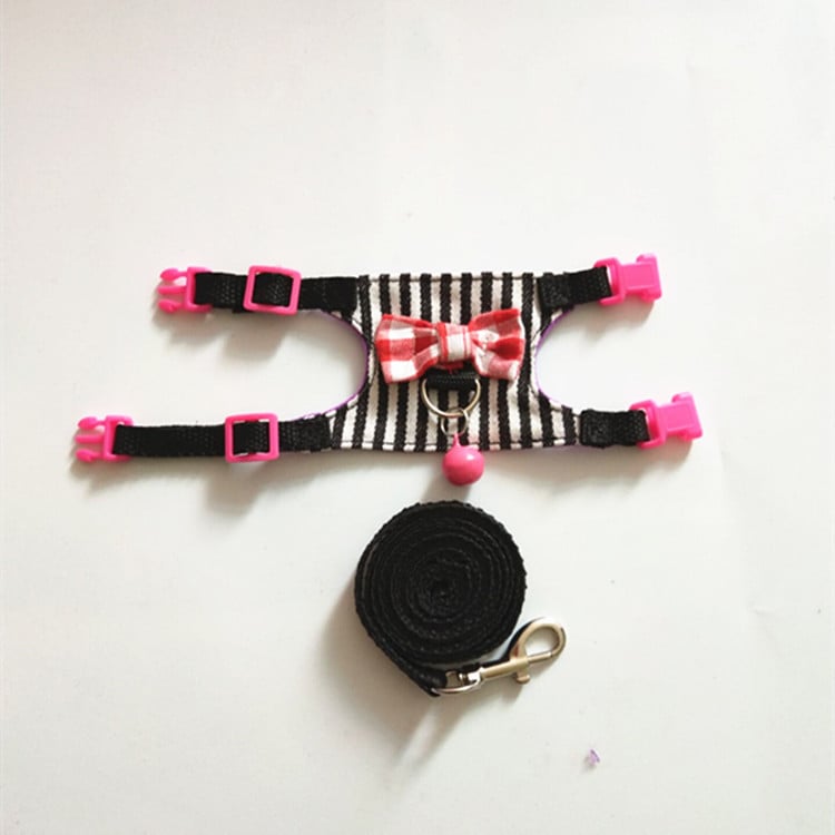 Kisállat mell-hám pórázzal – Denim, Totoro-kompatibilis