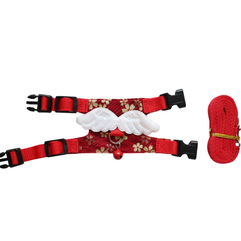 Kisállat mell-hám pórázzal – Denim, Totoro-kompatibilis