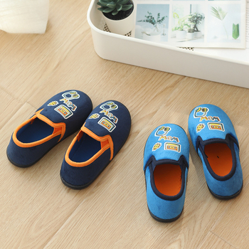 Papuci de interior pentru copii, stil desen animat, material din bumbac, unisex, pentru 4–6 ani, potrivite pentru iarnă, primăvară și toamnă