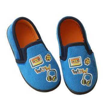 Papuci de interior pentru copii, stil desen animat, material din bumbac, unisex, pentru 4–6 ani, potrivite pentru iarnă, primăvară și toamnă