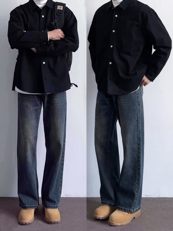 Blugi bărbați, croială dreaptă, denim, talie înaltă, închidere cu fermoar