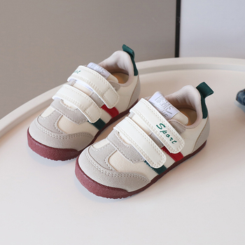 Pantofi copii din pânză, stil coreean - cu gleznă joasă, închidere Velcro, respirabili