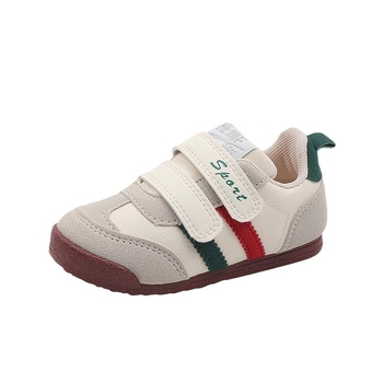 Pantofi copii din pânză, stil coreean - cu gleznă joasă, închidere Velcro, respirabili